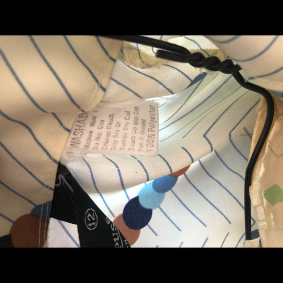 1970s vintage dagger collar button down women’s blouse - Picture 4 of 4